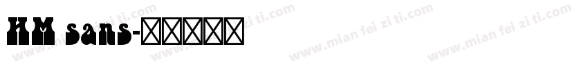 HM sans字体转换